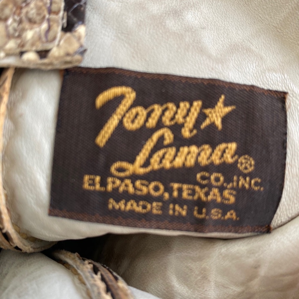 Python Skin Cowboy Boots - Picture 4 of 5